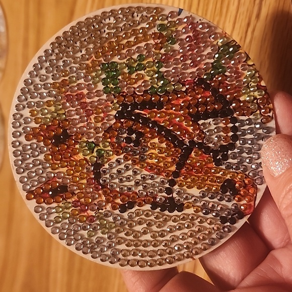 Horse Design Beaded Coasters Set - Picture 7 of 10